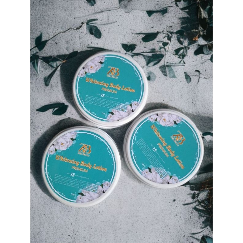 whitening body lotion premium zela beauty 100gr
