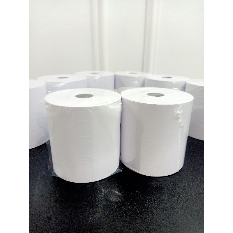 

Kertas Thermal Struk Kasir Paper Roll 80x80mm 1Kg muat 3pcs