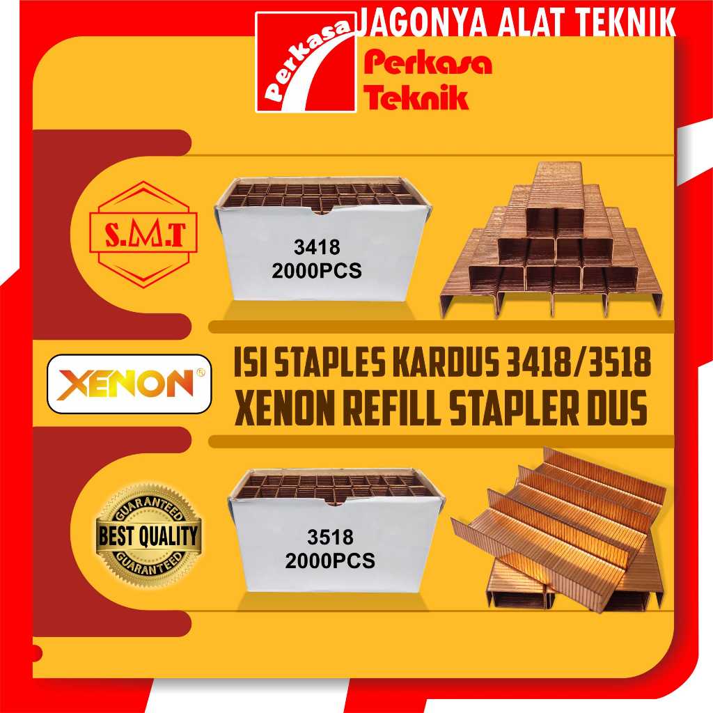 

XENON Refill Stapler Dus isi Staples Kardus 2000 pcs 3418/3518