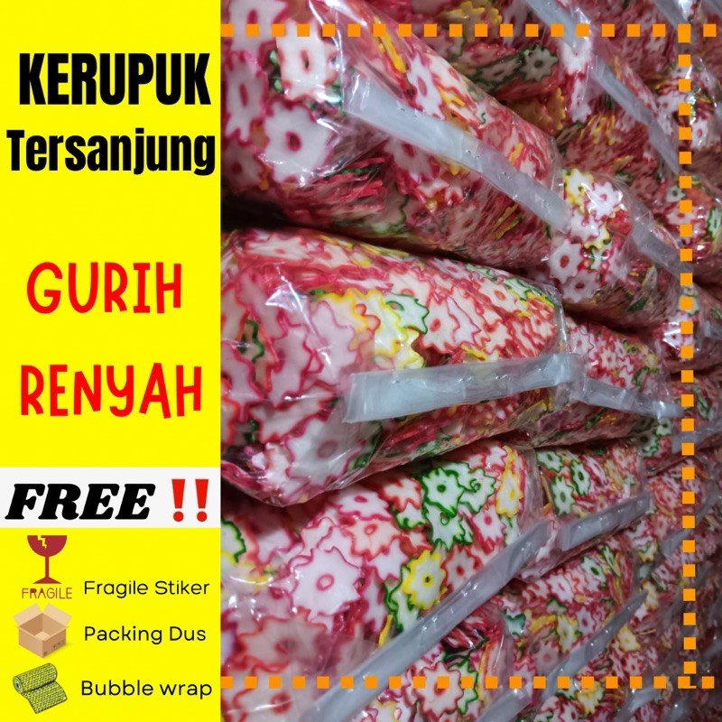 

Kerupuk seblak / Kerupuk bawang / Kerupuk tersanjung 250gr /1/4 kg