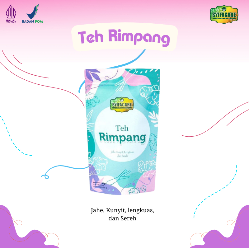 

Teh Rimpang Syifacare Herbal | Teh Celup Rempah Asli | Teh Jahe Kunyit Sereh | Teh Rimpang ala JSR