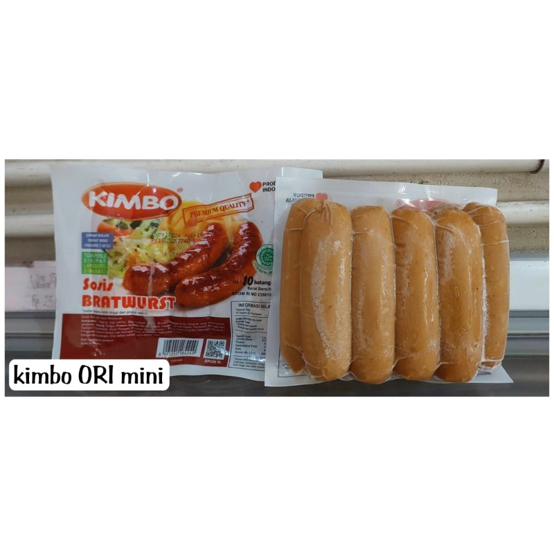 

KIMBO MINI BRATWURST ORI ISI 10 pcs 500g