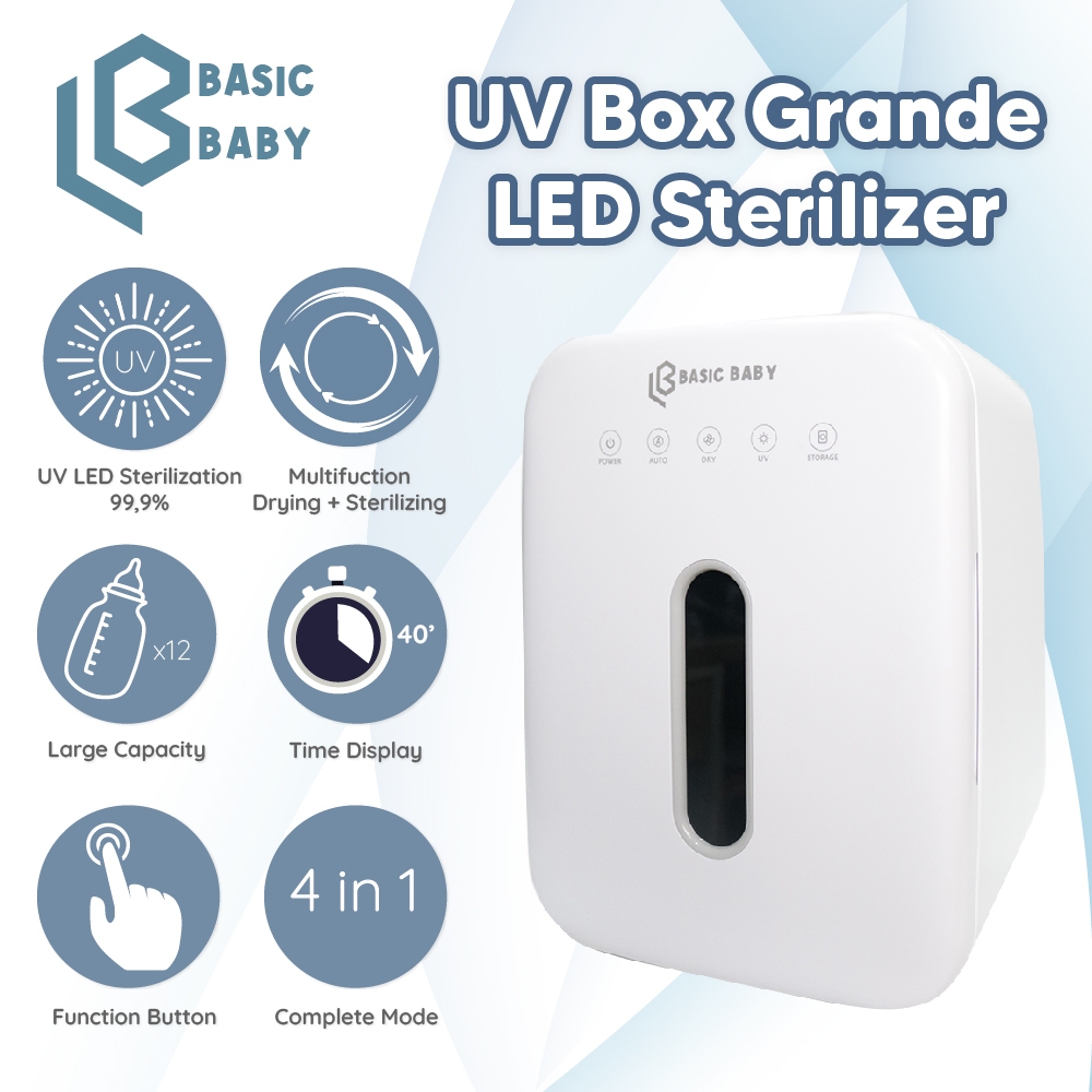 Basic Baby UV Box Grande LED Sterilizer Alat Steril UVC Multifungsi Dryer Pengering Sterilisasi Boto