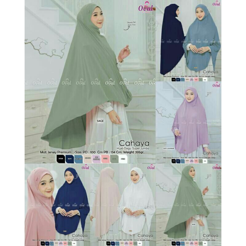 cahaya hijab dagu jumbo