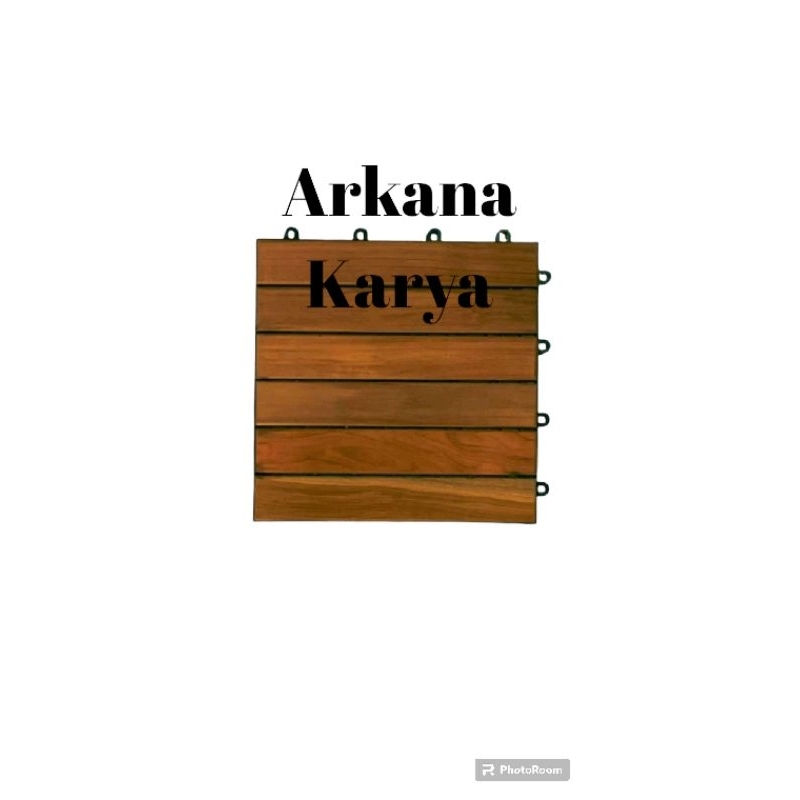 Lantai kayu jati decking tile ubin lantai parqit lantai kayu jati TPK
