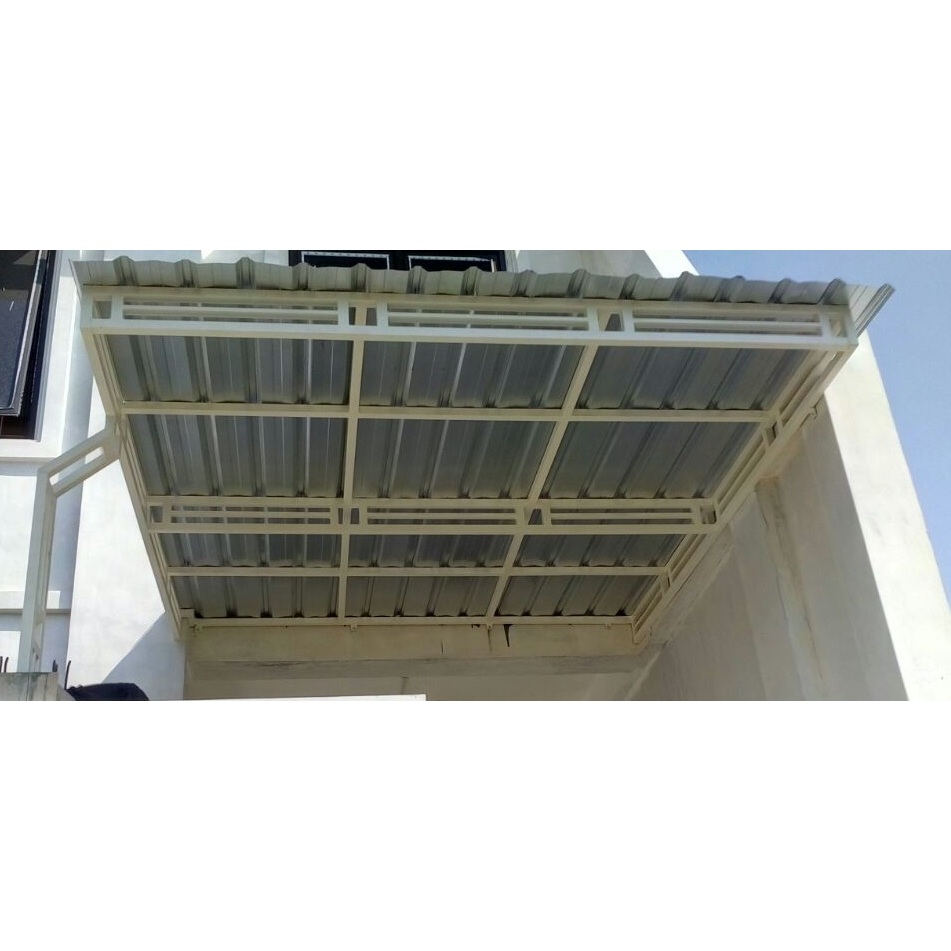 KANOPI ATAP RUMAH MODERN DARI BAHAN GALVALUM