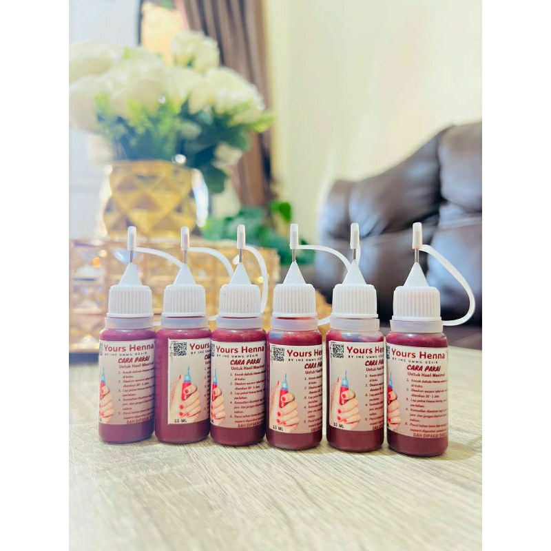 COD || YOURS HENNA HALAL / HENNA KUKU MAROON 10ML / CAT KUKU HENNA HALAL / HENNA KUKU HALAL SAH BUAT