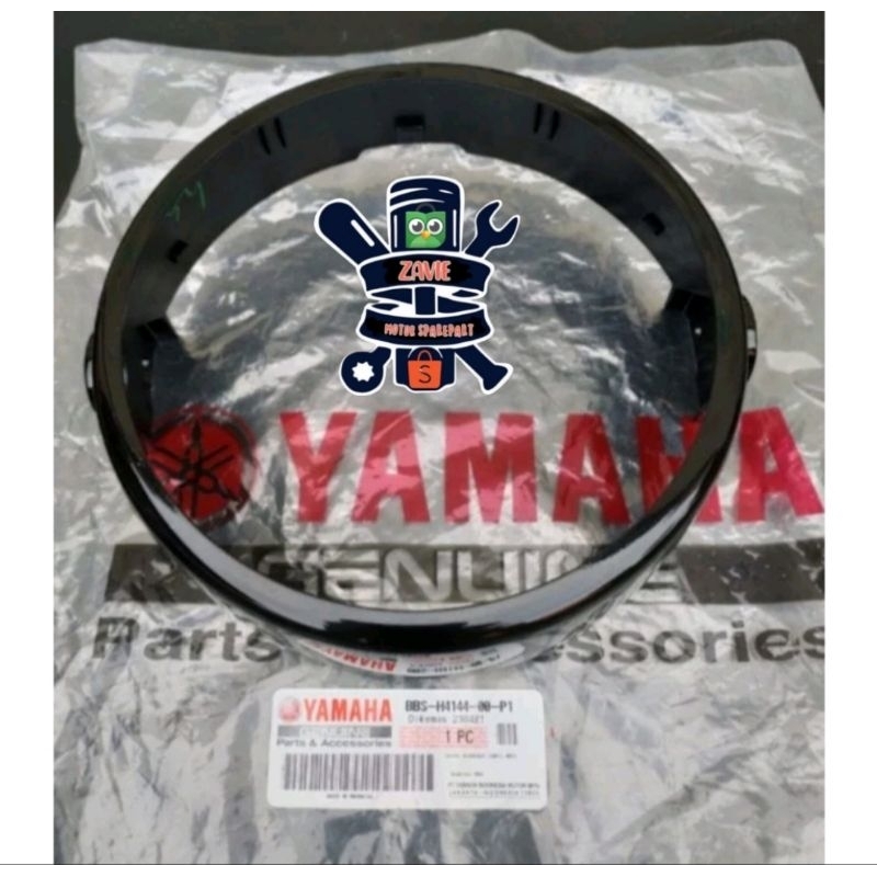 RING COVER HEADLIGHT LAMPU DEPAN XSR 155 HITAM GLOSSY ORIGINAL