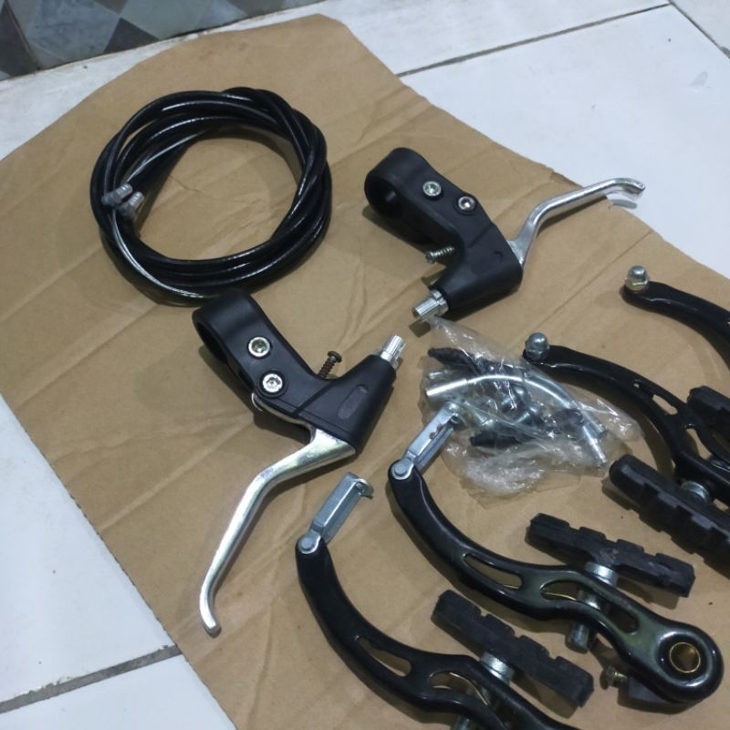 rem v brake sepeda BMX lipat MTB sepeda anak anak rem set komplit depan belakang rem sepeda