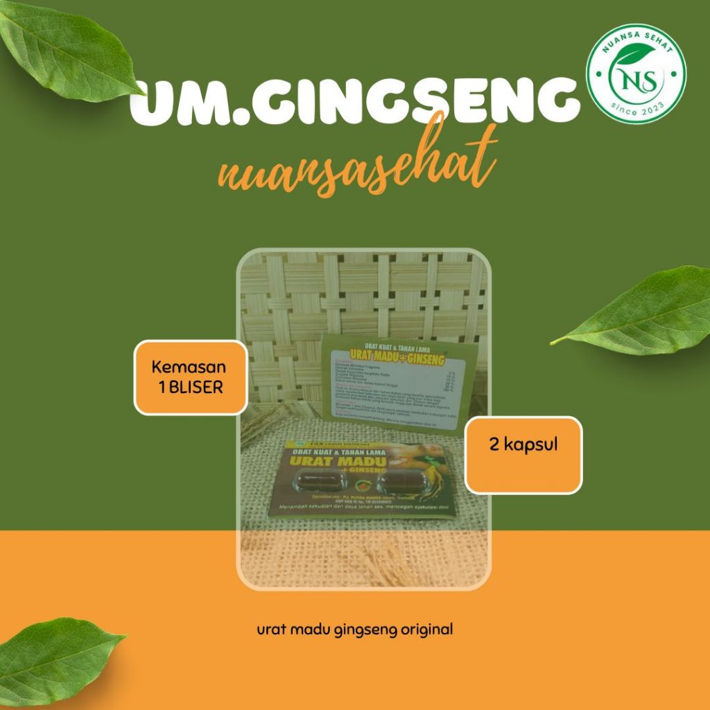 

U-MADU GINGSENG KESEHATAN PRIA