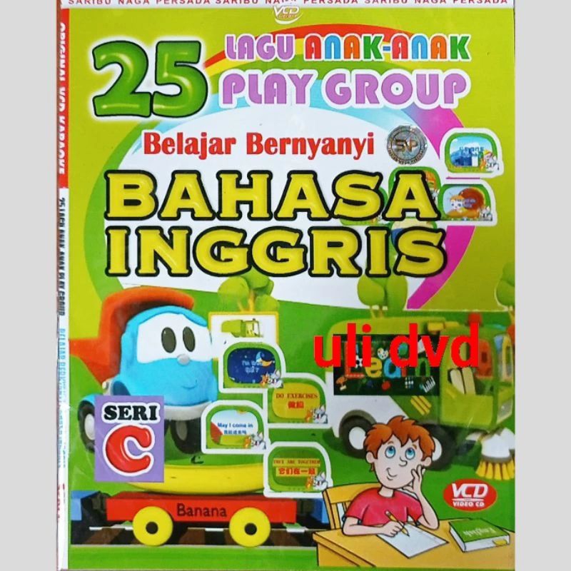 Kaset VCD Original Lagu Anak Anak Play Group Belajar Bernyanyi Bahasa Inggris Seri C