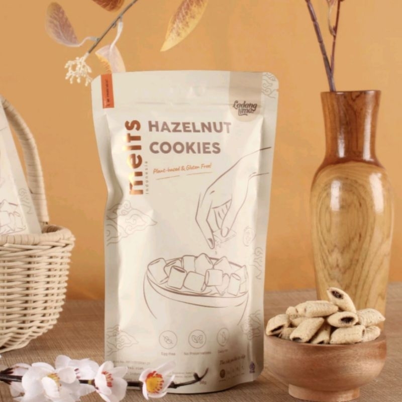 

MELTS Hazelnut Cookies | Camilan Snack Kukis rasa Hazelnut Gluten Free Plant Based Vegan - @nagihcoklat