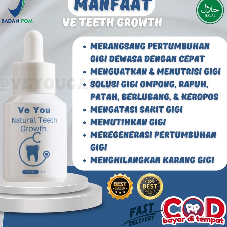 VE TEETH  Penumbuh gigi AMPUH  penumbuh gigi  Penumbuh gigi berlubang  Penumbuh gigi ompong  Penumbu