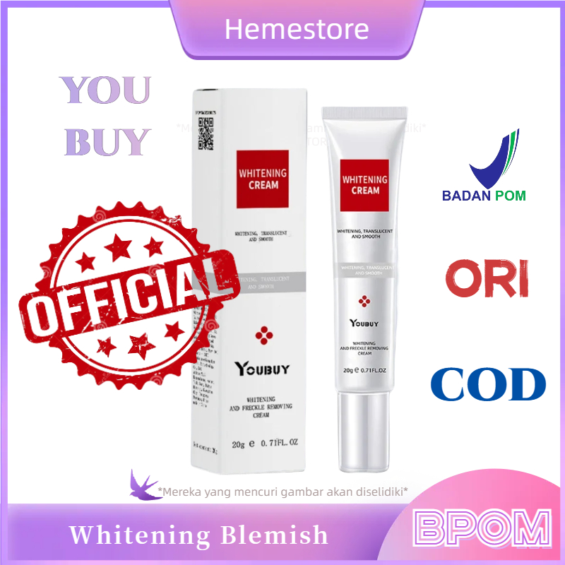 ⭐️COD BPOM⭐️YOUBUY Whitening Cream Blemish krim Krim Pemutih Ori Penghilang Flek Hitam Mencerahkan k