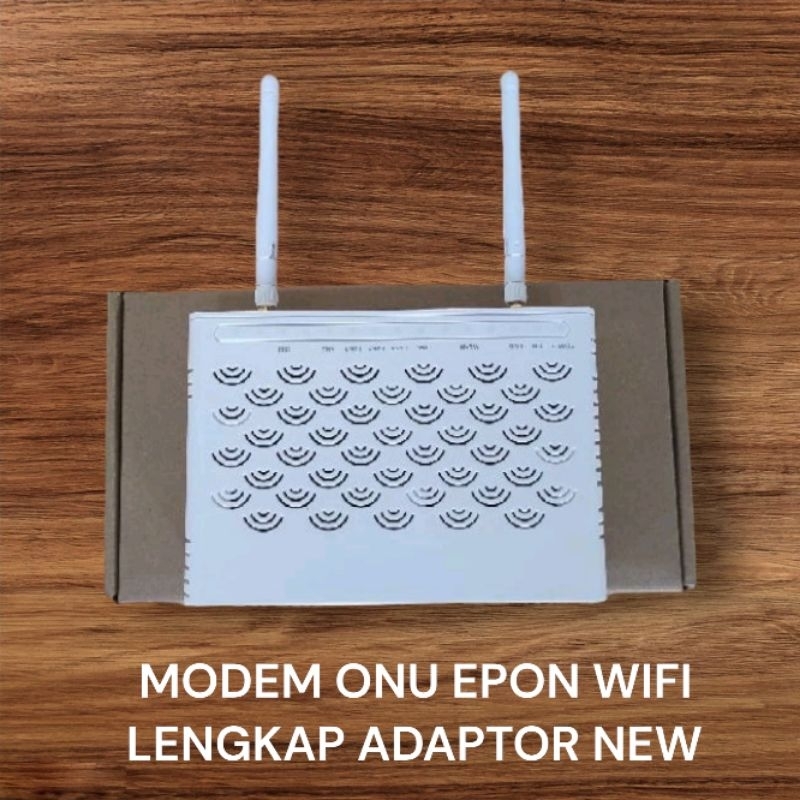 MODEM ONU EPON WIFI LENGKAP ADAPTOR NEW
