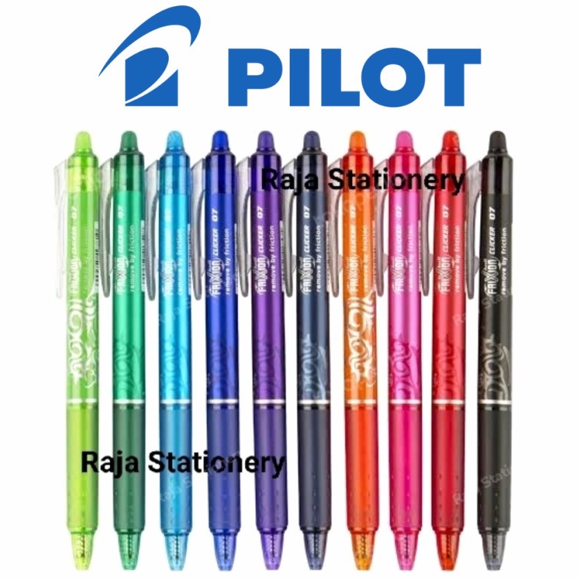 

PILOT PEN FRIXION BLACK BLUE 5 7 EBLE RETRACTABLE PEN BISA DIHAPUS HITAM BIRU PILOT FRIXION