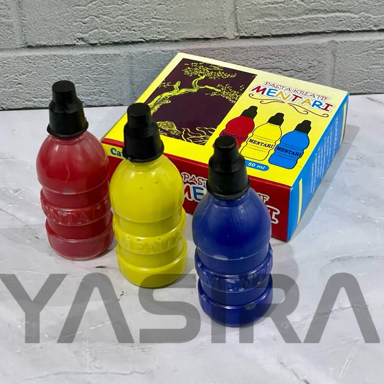 

Paling Laris SATU PACK 3 WARNA Cat Gambar Kerajinan Anak Cat Finger Painting Pasta Kreatif Mentari