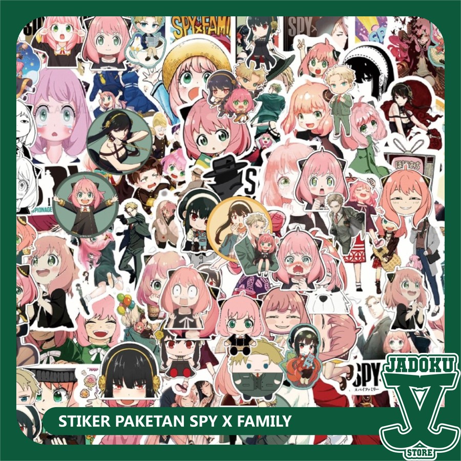

Sticker Stiker Anime Spy x Family paketan