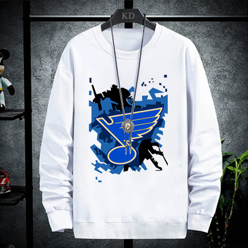Sweater St Louis Blues NHL Crewneck Bahan Cotton Fleece | READY STOCK & SIAP KIRIM