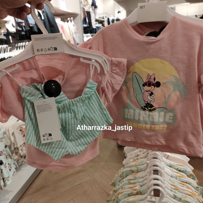 Tshirt Baby H&M Minnie/Mickey jastip jasa titip
