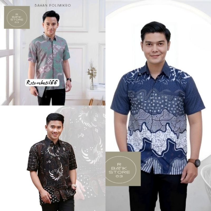 batik pria dewasa lengan pendek anak muda