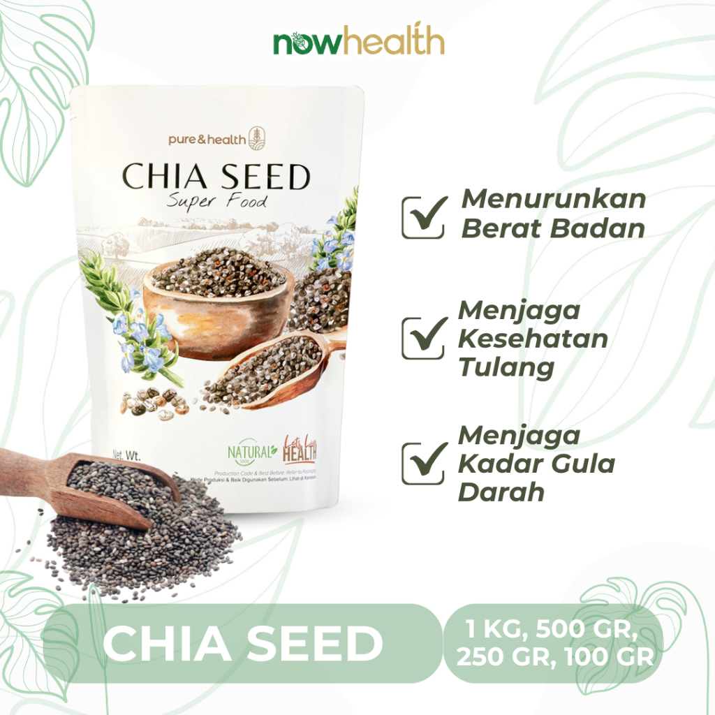 

Biji Chia Seed Organik 500 gr Black Chiaseed Organik Premium Original Pure and Health