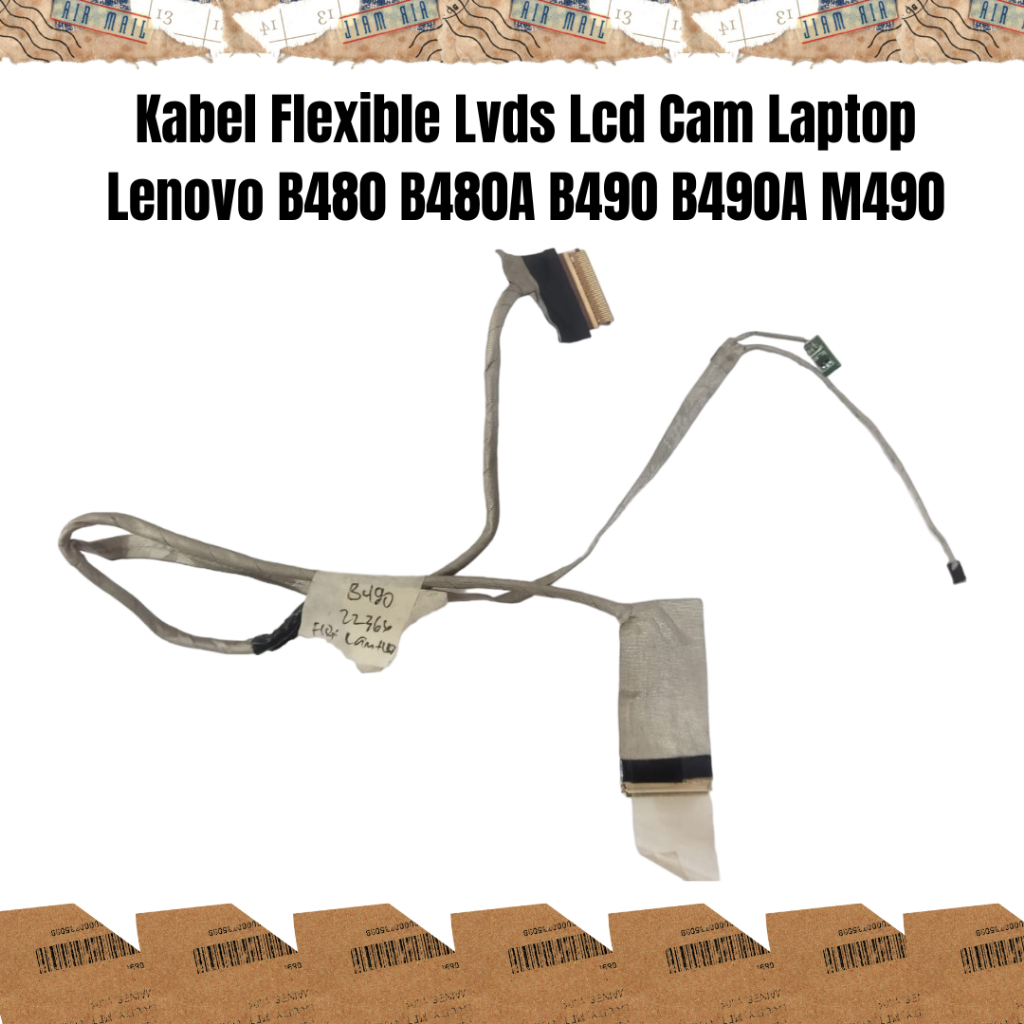 Kabel Flexible Lvds Lcd Cam Laptop Lenovo B480 B480A B490 B490A M490 Seken Berkualitas