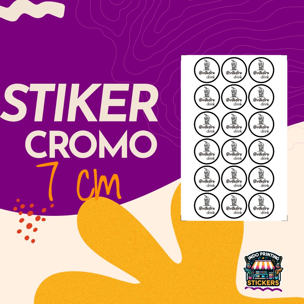 

[7 CM] Stiker Kemasan / Stiker Label Produk / Stiker Label/ Stiker Usaha/ Stiker Custom (Free Desain + Potong)