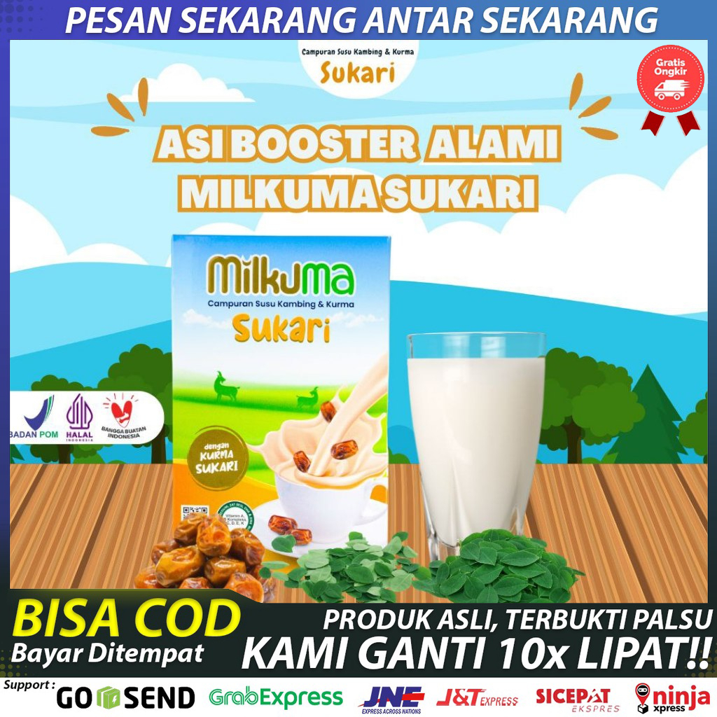 

Milkuma Susu Kambing Etawa Asli Original Plus Kurma Sukari Daun Kelor Daun Katuk Asi Booster Alami