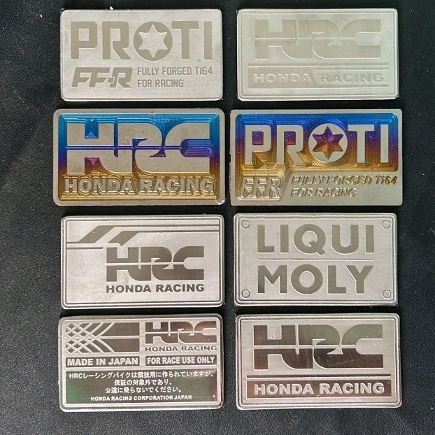 Emblem hugger stainless titanium logo hugger airblade beat Vario ORI Moscow dll