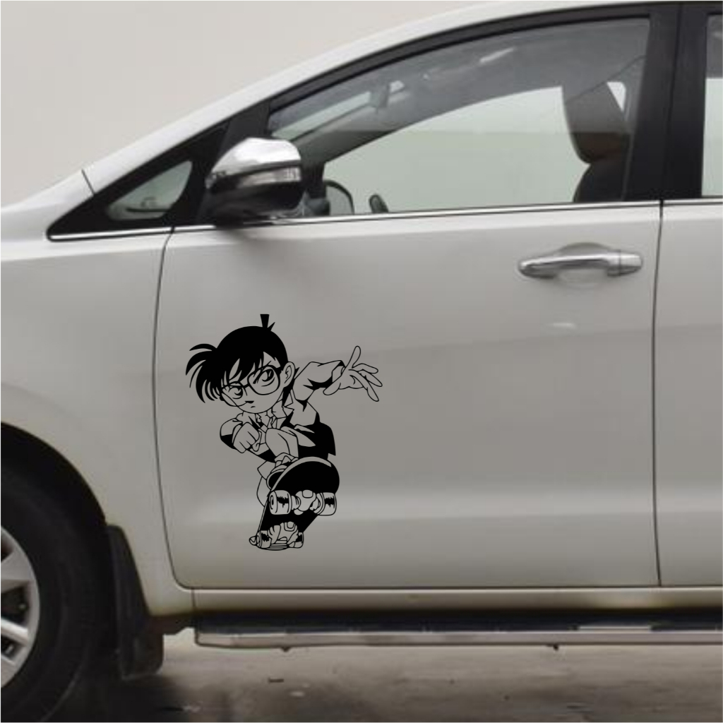 CUTTING STICKER MOBIL DETECTIVE CONAN STIKER PINTU MOBIL KEREN