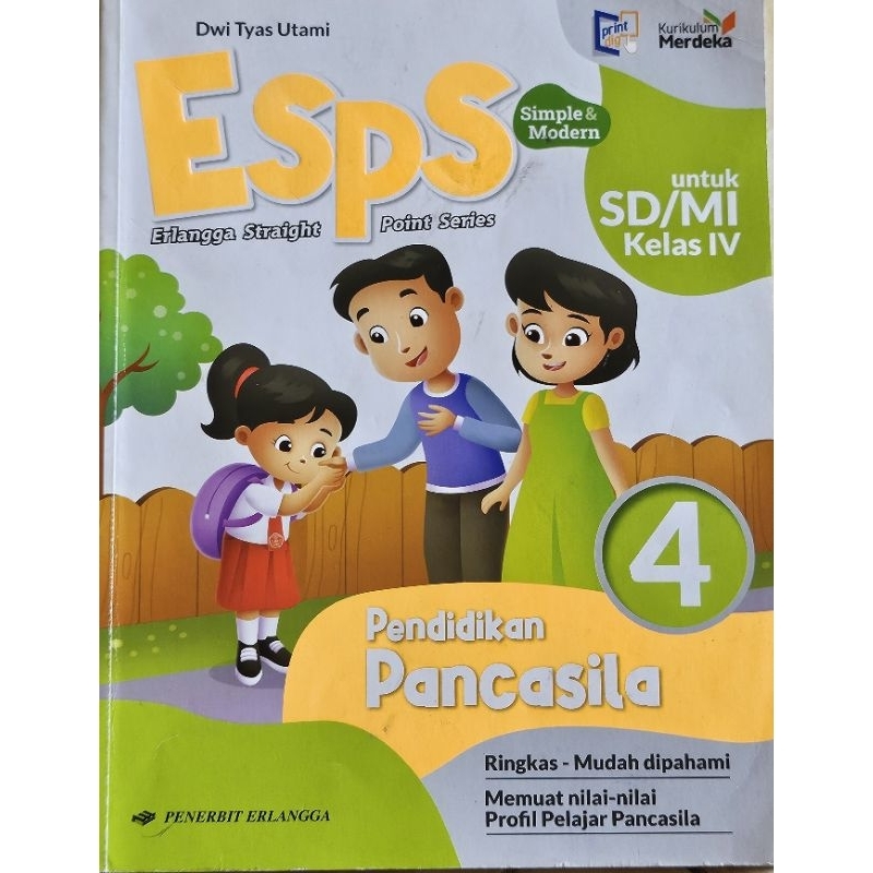 ESPS Pendidikan Pancasila kelas 4 Erlangga