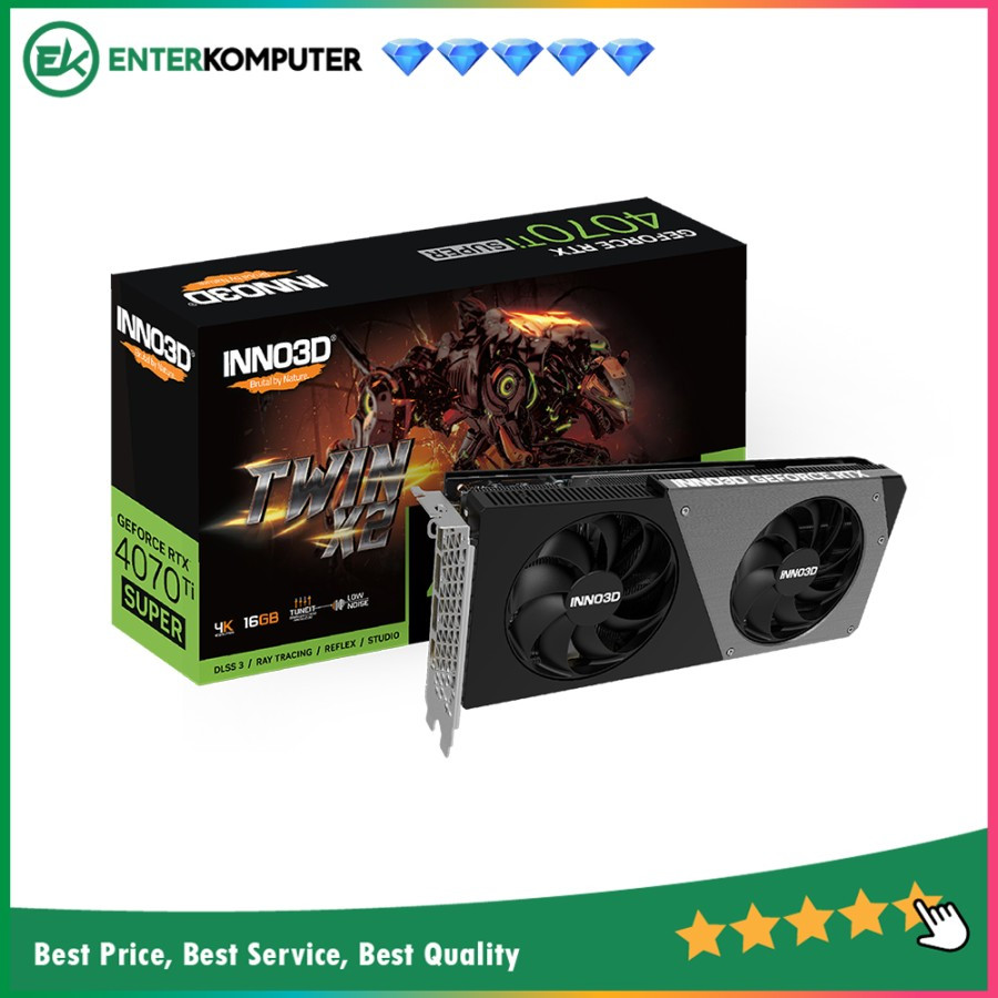 Inno3D GeForce RTX 4070 Ti SUPER 16GB GDDR6X TWIN X2 - DUAL FAN