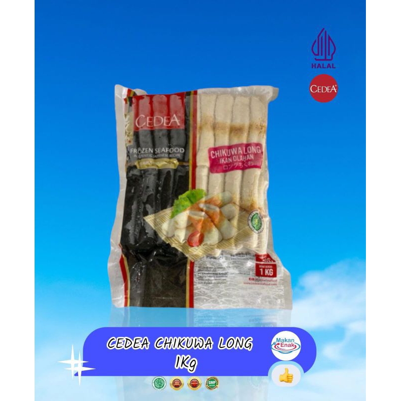 Cedea Chikuwa Seafood 1kg - 60pc