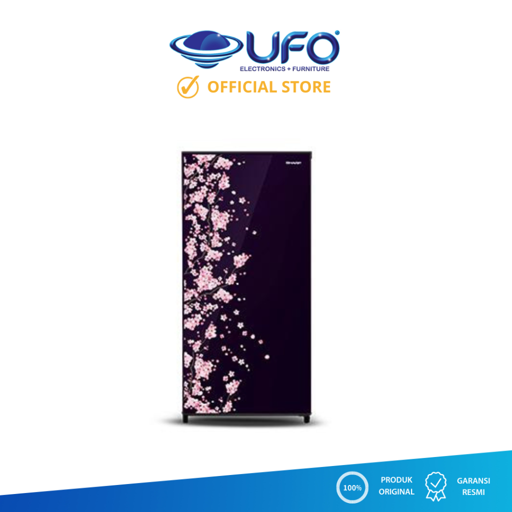 Sharp Kulkas 1 Pintu 166L SJN182DV-B/R