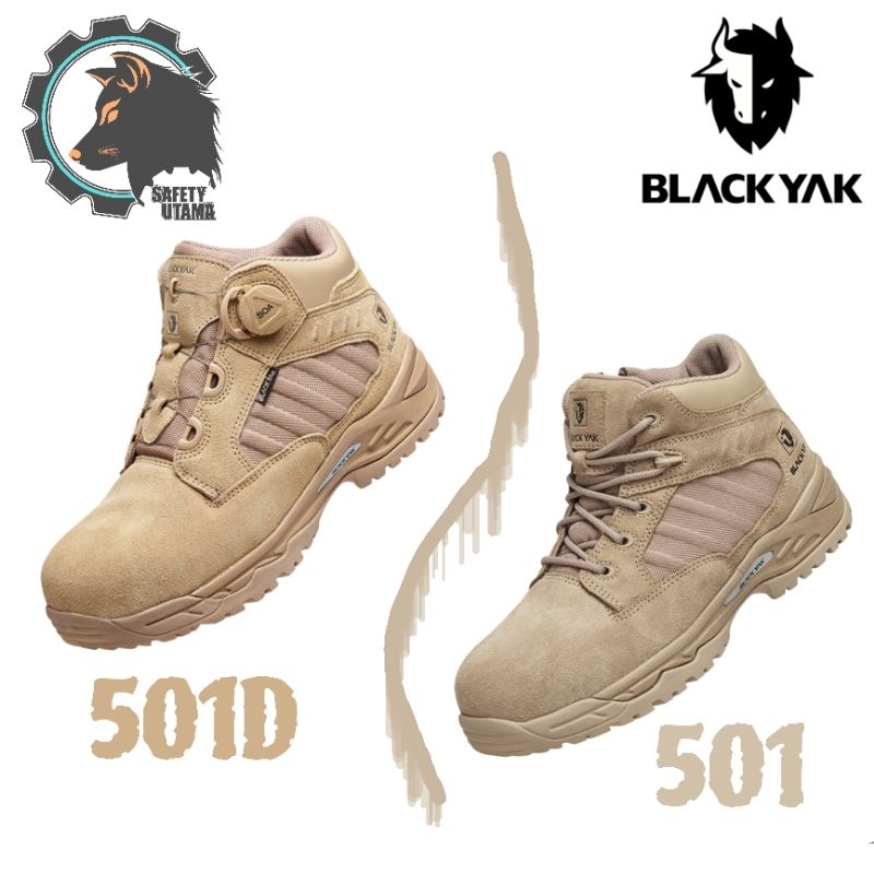 Sepatu Kerja outdoor Safety Shoes BLACK YAK Cream ORIGINAL BNWB