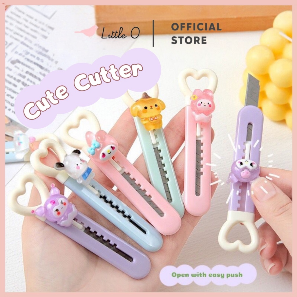 

[little_o.id] SANRIO Mini Cutte Silet Kecil Cutter Lucu Unik TERMURAH !! Pemotong Kertas