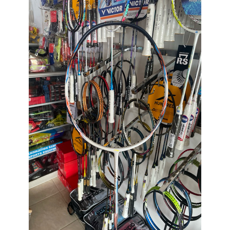 Raket Badminton Li-Ning Combat Z8 84gr White Navy Cooper Original