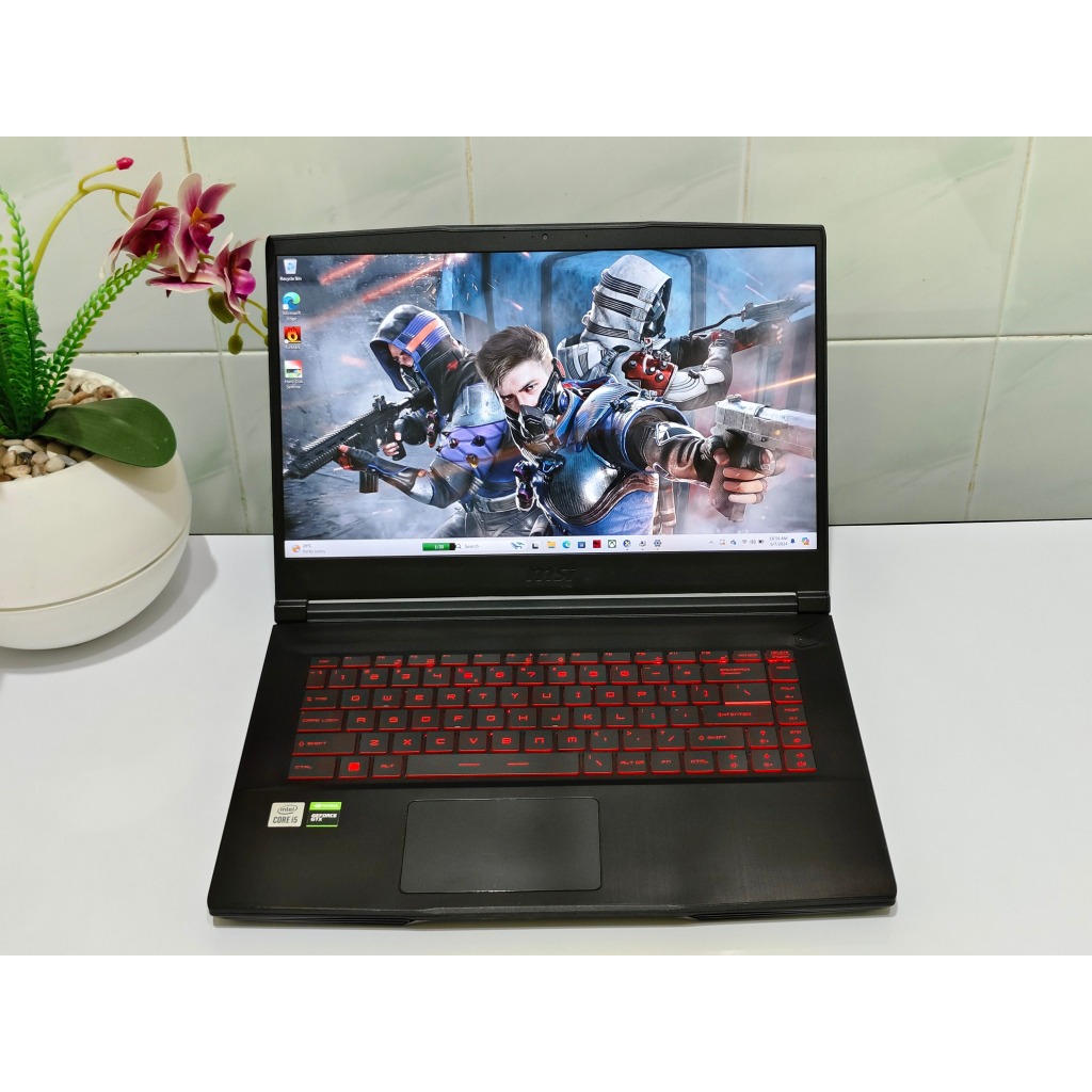 MSI GF63 Thin 10SC intel Core i5 Gen 10 Nvidia GTX 1650 144 Hz Slim Gaming dan editing