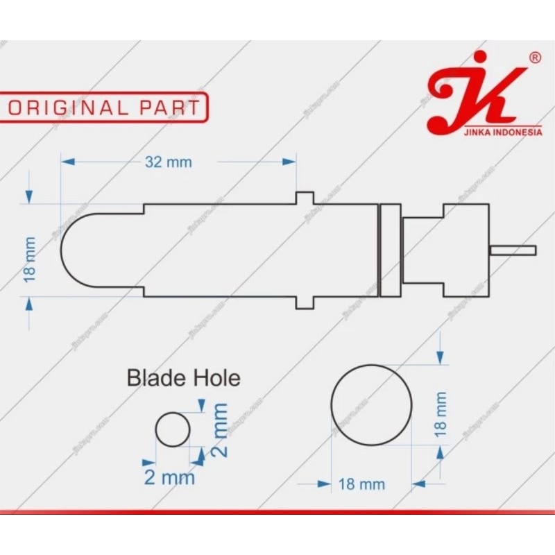 

Holder Blade Black Jinka XE XL | Sparepart Mesin Cutting Jinka