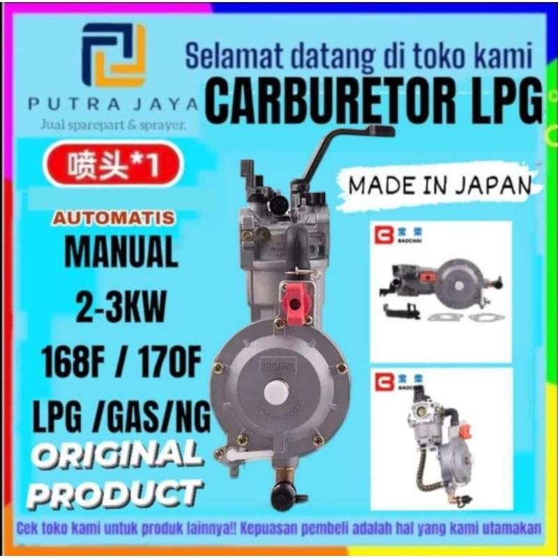 KARBURATOR LPG GX 120-160-170-220 ORIGINAL JAPAN