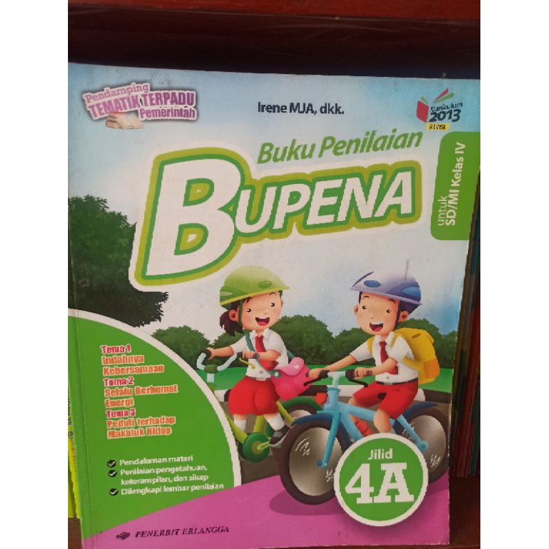BUKU BEKAS BUPENA 4A KELAS 4 SD ERLANGGA KURIKULUM 2013