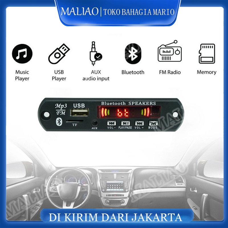 Papan Amplifier Daya Bluetooth Papan Dekoder Mp3 Modul Bluetooth 5.0 Aksesori Audio Amplifier Daya M