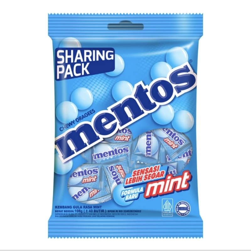 

mentos permen mint bag 108g