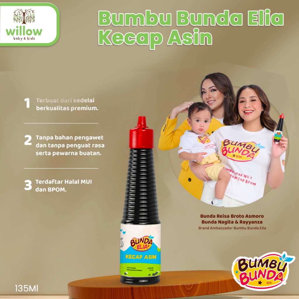 

Kecap - Bumbu Bunda Elia Kecap Asin 135Ml