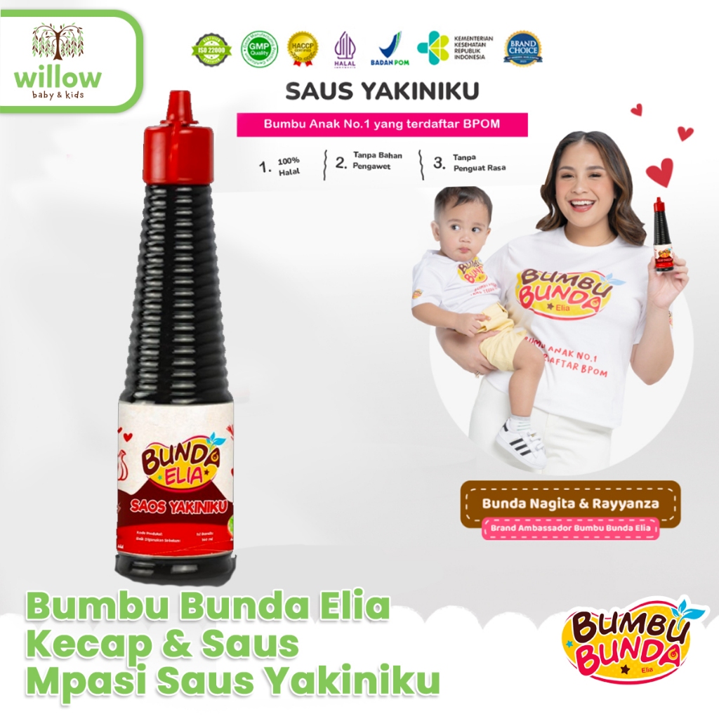 

Bumbu Masak - Bumbu Bunda Elia Kecap & Saus Mpasi Saus Yakiniku 140Ml