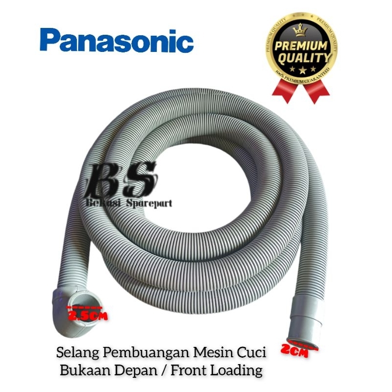 PANASONIC FRONT LOADING 3M | Selang Pembuangan Mesin Cuci Front Loading Panasonic 3 Meter Drain Hose