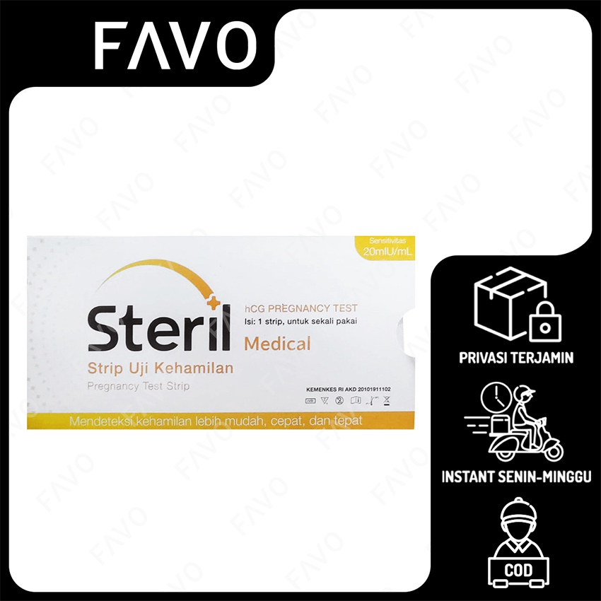 Test Pack Steril Strip Alat Tes Kehamilan - 1 Pcs