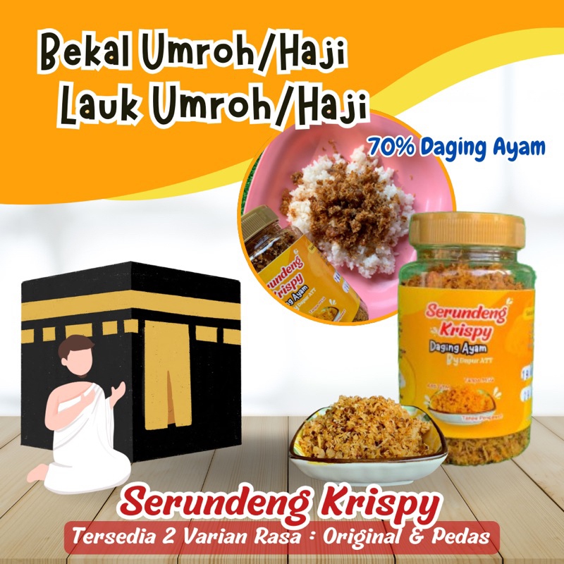 

BEKAL LAUK HAJI UMROH SERUNDENG AYAM Siap Makan Praktis No MSG dan Pengawet