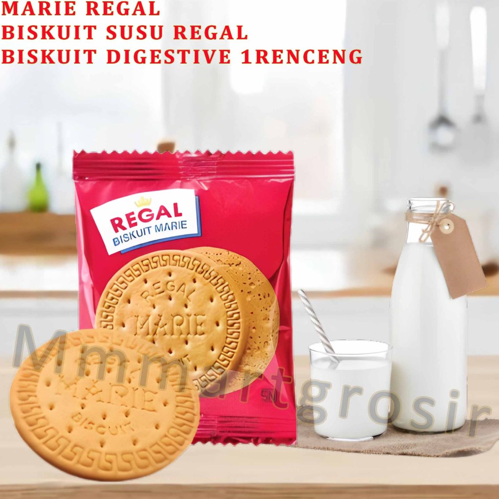 

Marie Regal / Biskuit Regal Susu / Biskuit Marie Milk Regal / 1 Renceng